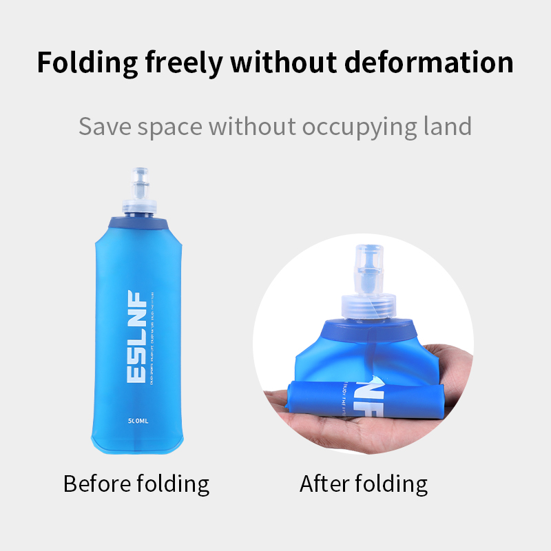 Hydration Pack Outdoor - 500ml 접이식 물병 소프트 플라스크 BPA