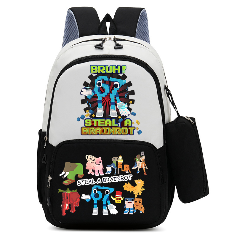 Hydration Pack Outdoor - 2pcs Steal A Brainrot 학교 가방