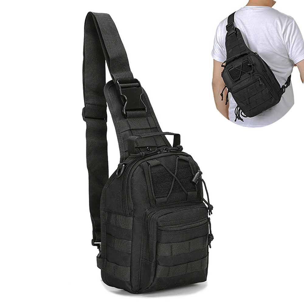 Rucksack Military Style - 남성용 크로스바디 슬링 백팩 숄더 체스트