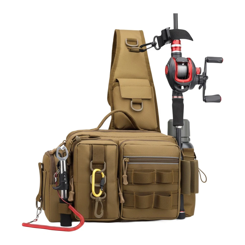 낚싯대 홀더가 있는 낚시 배낭 조절 가능한 넓은 어깨끈 - Hiking Backpack Waterproof 리뷰 및 가격