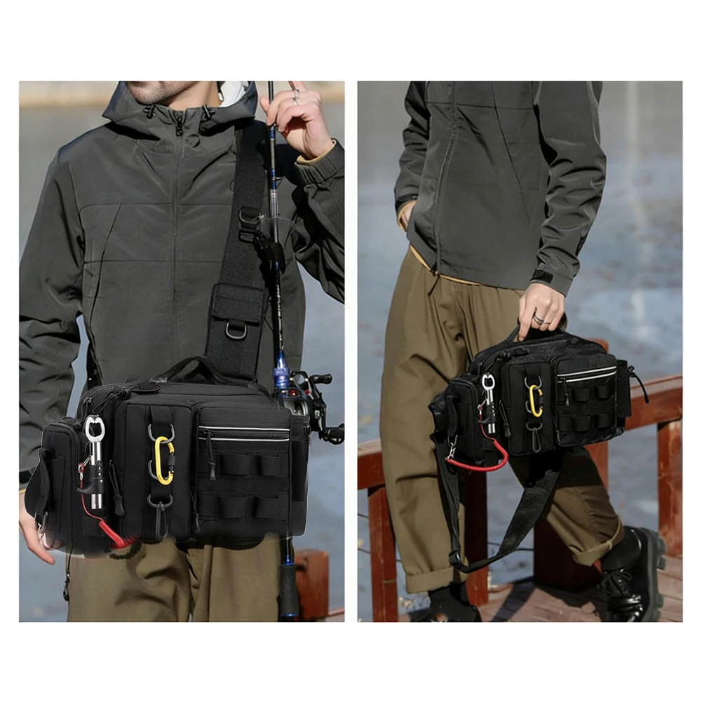낚싯대 홀더가 있는 낚시 배낭 조절 가능한 넓은 어깨끈 - Hiking Backpack Waterproof 리뷰 및 가격