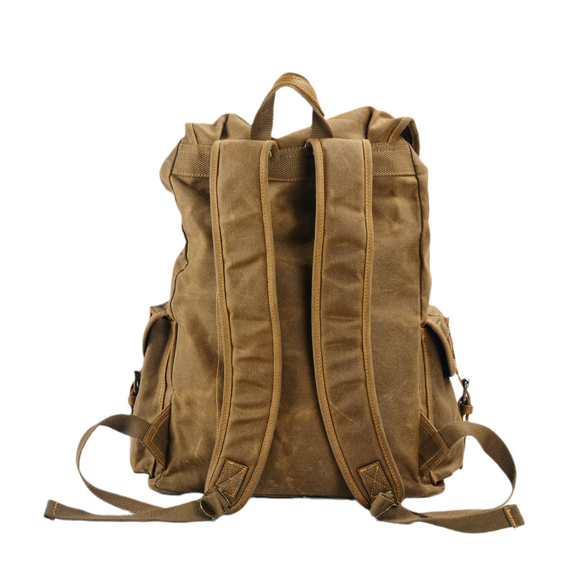 레트로 소프트 왁스 캔버스 대용량 학생용 백팩, 스쿨백 - Canvas Backpack Casual 리뷰 및 가격