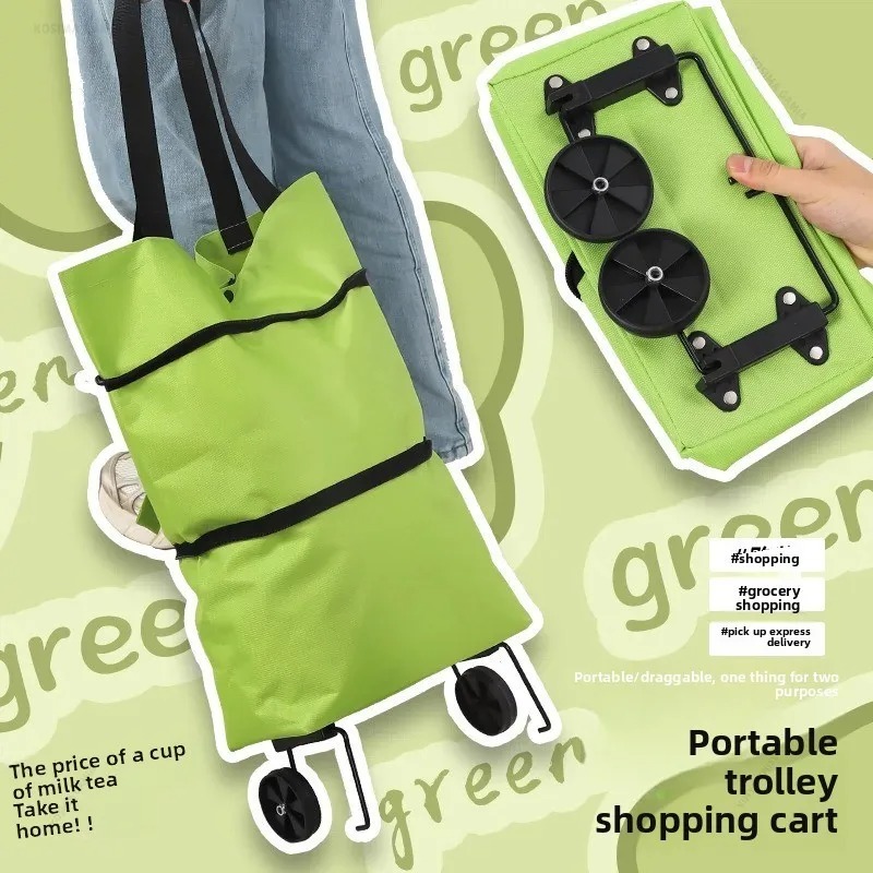 경량 백팩형 접이식 휴대용 야외 쇼핑 카트 (바퀴 포함 - Foldable Backpack Small 리뷰 및 가격